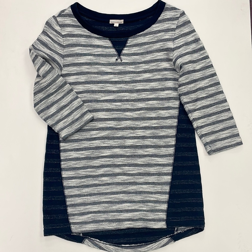 Gap // Maternity Sweater Women’s Sz Med Pullover Hi Low Stretch Crewneck Striped